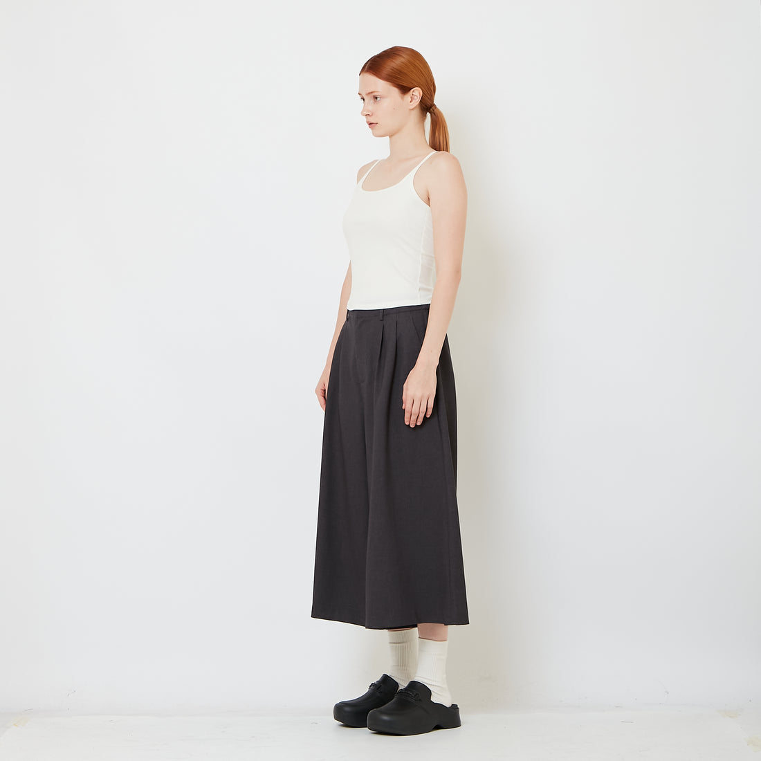 Women Pleated Pants - Dark Grey - SW2607200A