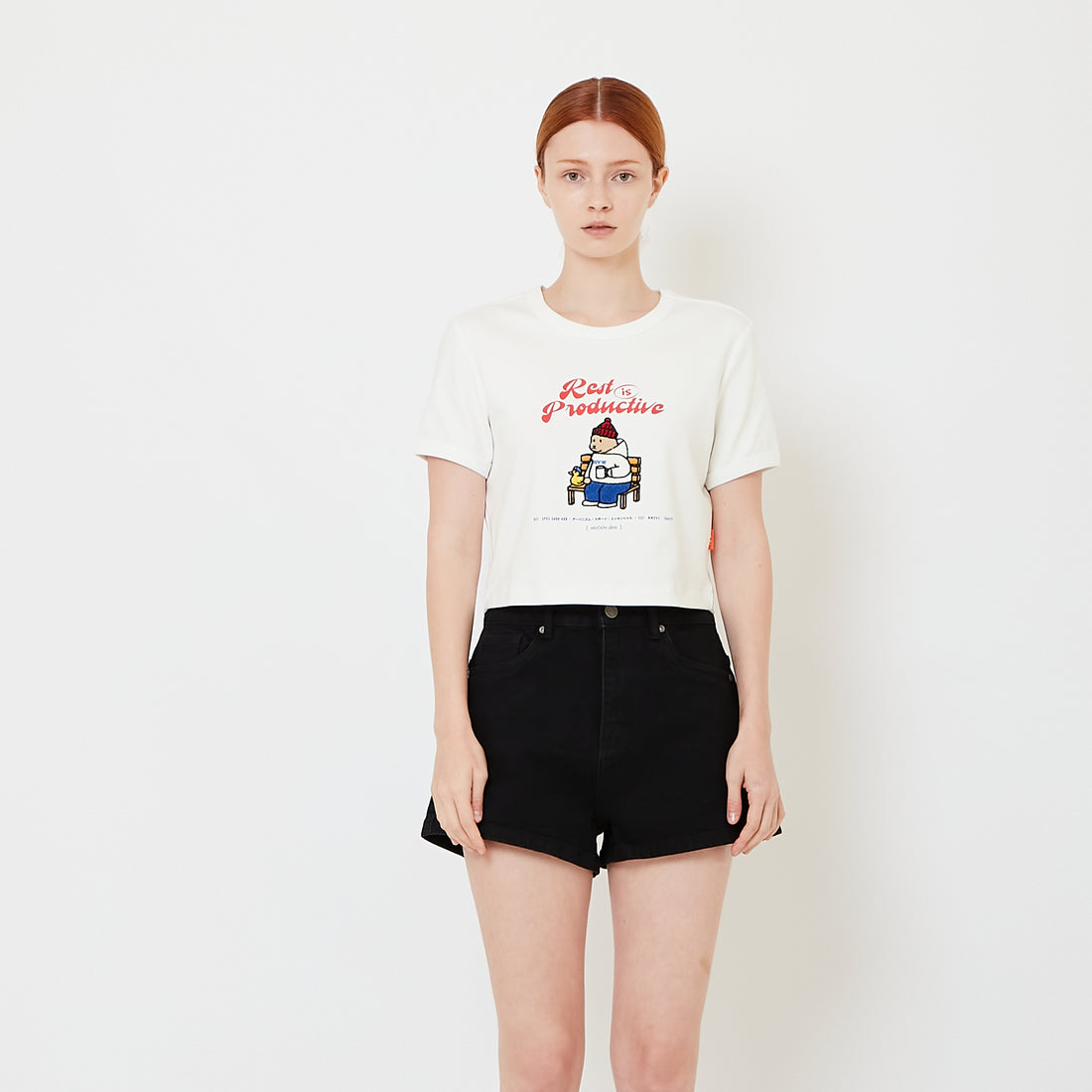 Women Graphic Cropped Top - SW2608150