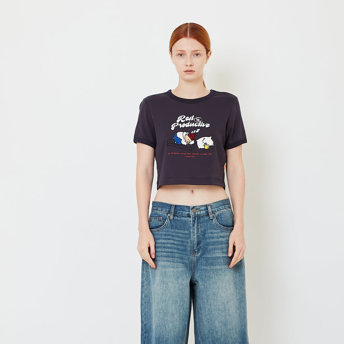 Women Graphic Cropped Top - SW2608150