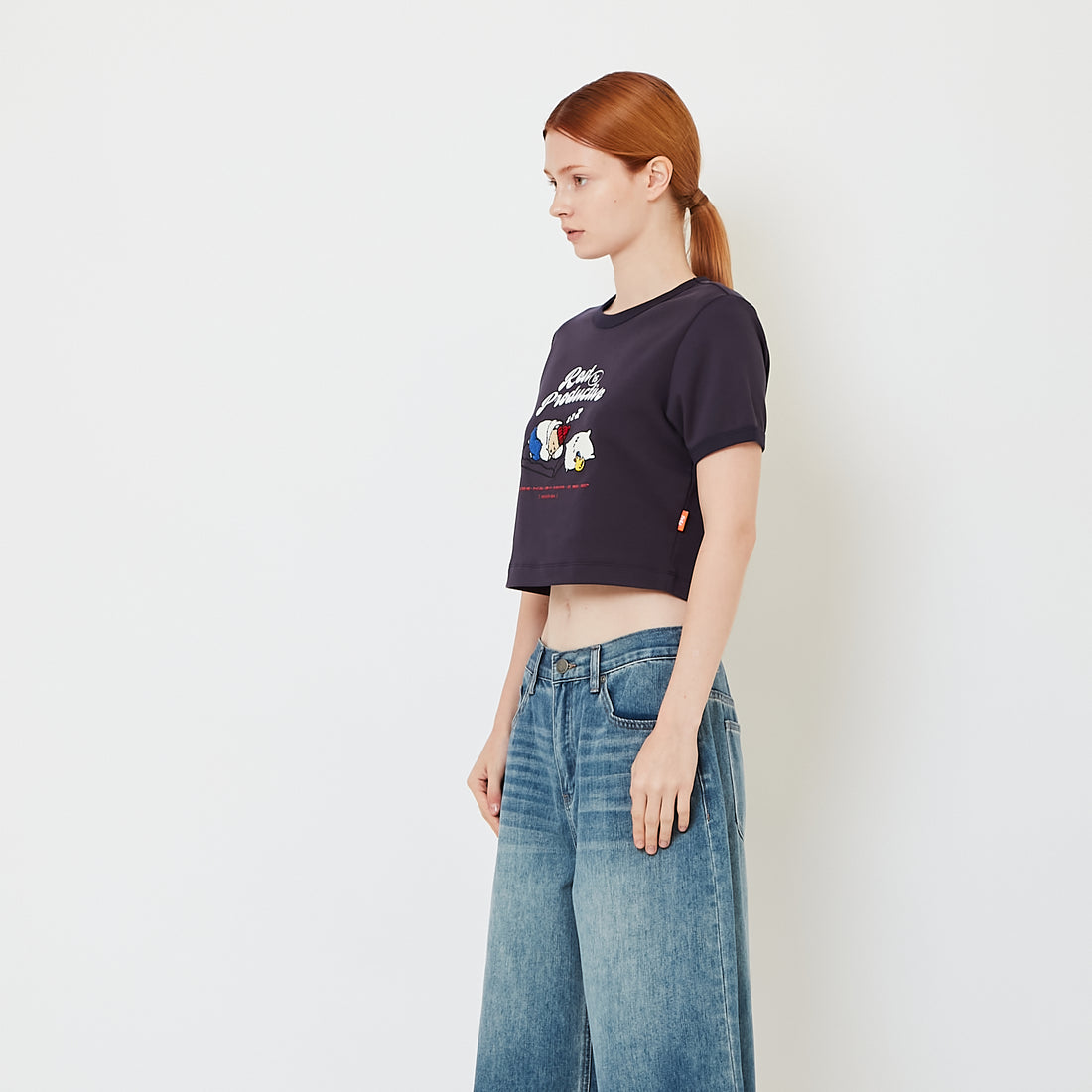 Women Graphic Cropped Top - SW2608150