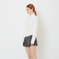 Women Shirt with Tie - Off White - SW2608161A
