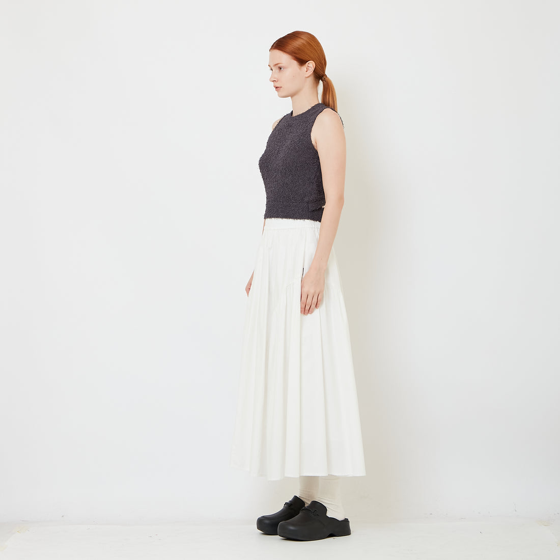 Women Maxi Skirt - Off White - SW2608162A