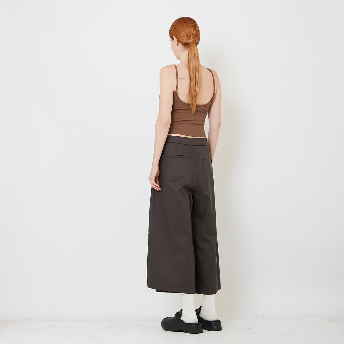 Women Cotton Pants - Dark Grey - SW2608164A