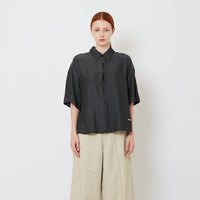 Women Chambray Shirt - Black - SW2608166B