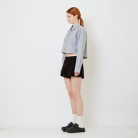 Women Pleated Shorts - Black - SW2608173B
