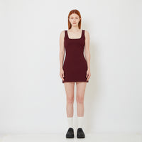 Women Bodycon Dress - Wine - SW2608176A