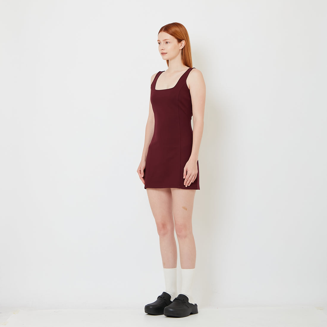 Women Bodycon Dress - Wine - SW2608176A