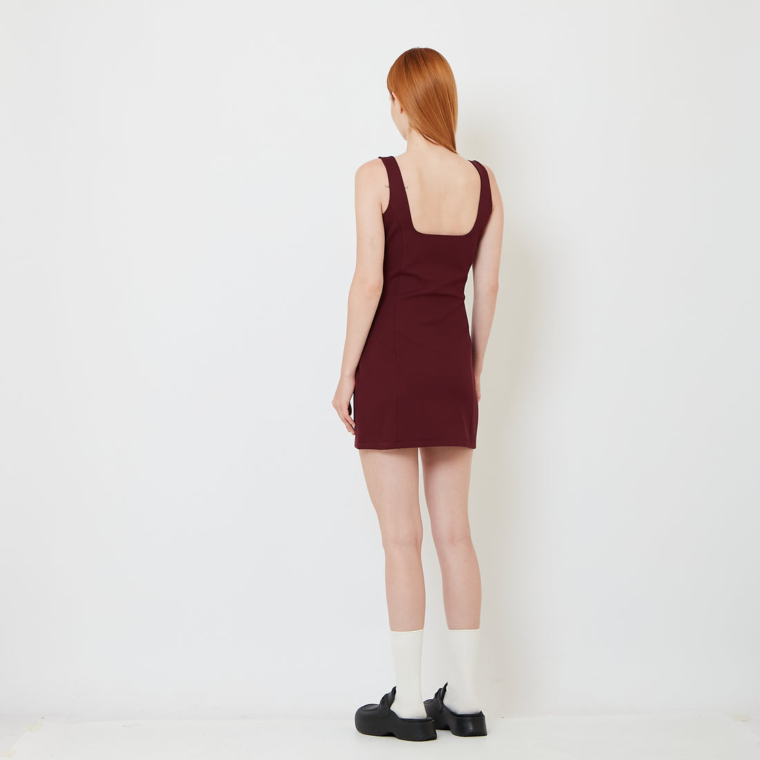 Women Bodycon Dress - Wine - SW2608176A