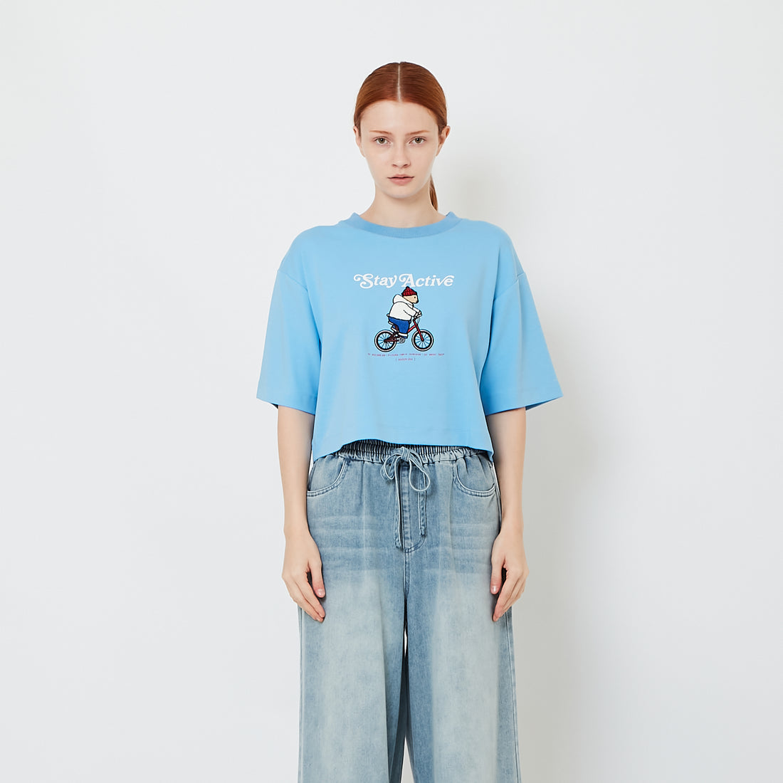 Women Boxy Graphic Top - SW2609181