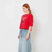 Women Boxy Graphic Top - SW2609181