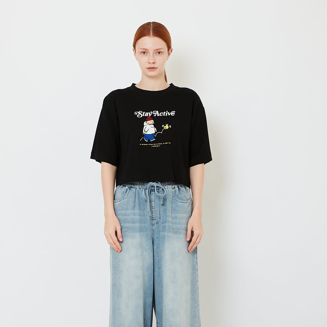 Women Boxy Graphic Top - SW2609181