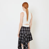 Women Knit Tank Top - Off White - SW2609183A