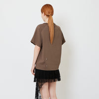 Women Oversized Raglan Knit Top - Army Green - SW2609250B