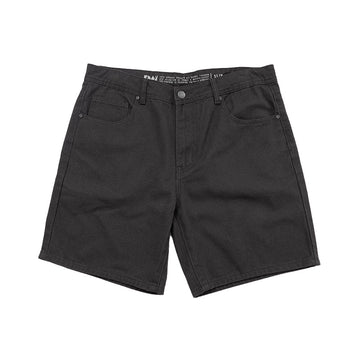Men Slim Fit Twill Shorts With Belt - Dark Grey - SM2212165C