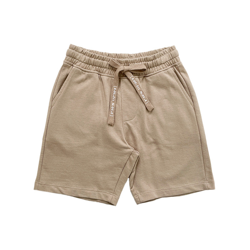 Boy Printed Sweat-Shorts - Light Khaki - SB2211120A