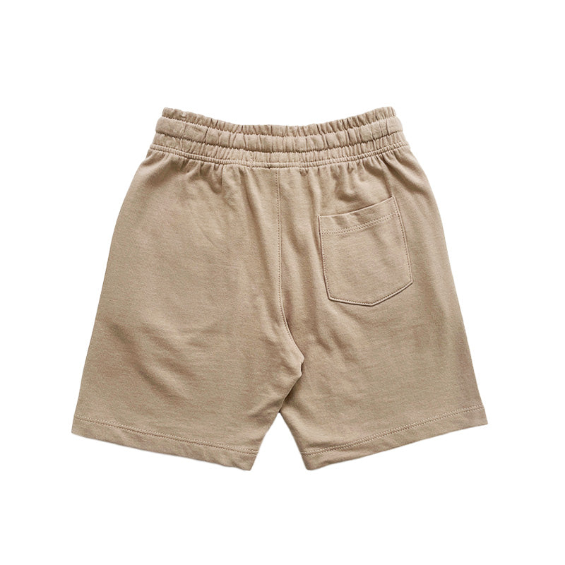 Boy Printed Sweat-Shorts - Light Khaki - SB2211120A