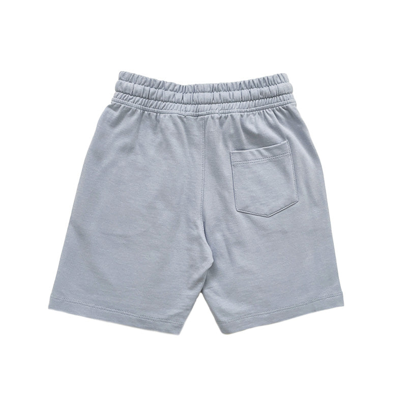 Boy Printed Sweat-Shorts - Pale Blue - SB2211121A