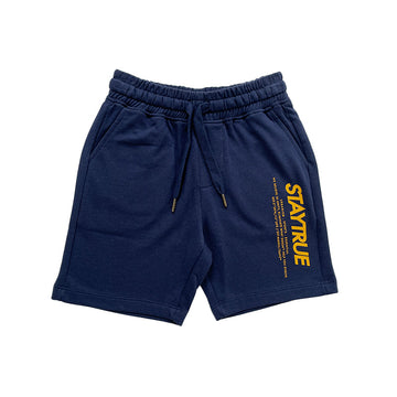Boy Printed Sweat-Shorts - Navy - SB2211121C