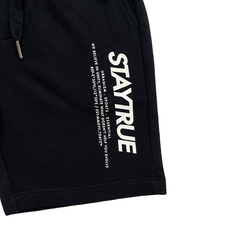 Boy Printed Sweat-Shorts - Black - SB2211121D