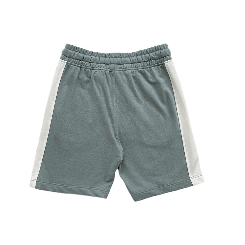 Boy Printed Sweat-Shorts - Dusty Green - SB2211122B