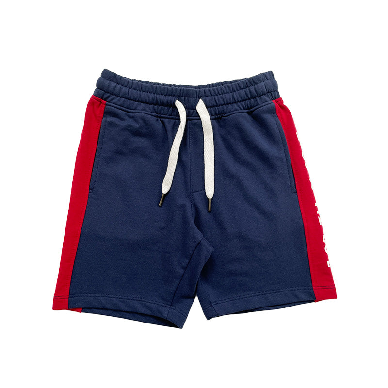 Boy Printed Sweat-Shorts - Navy - SB2211122D