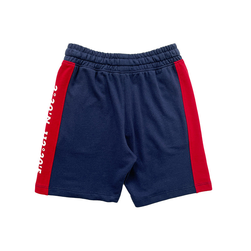 Boy Printed Sweat-Shorts - Navy - SB2211122D