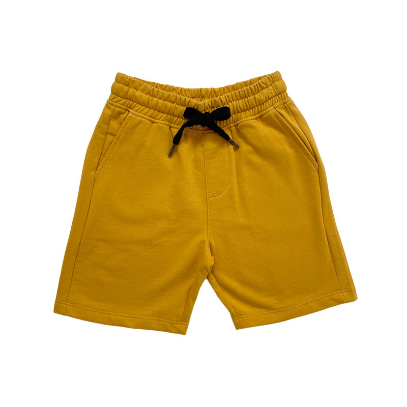Boy Printed Sweat-Shorts - Golden - SB2211124A
