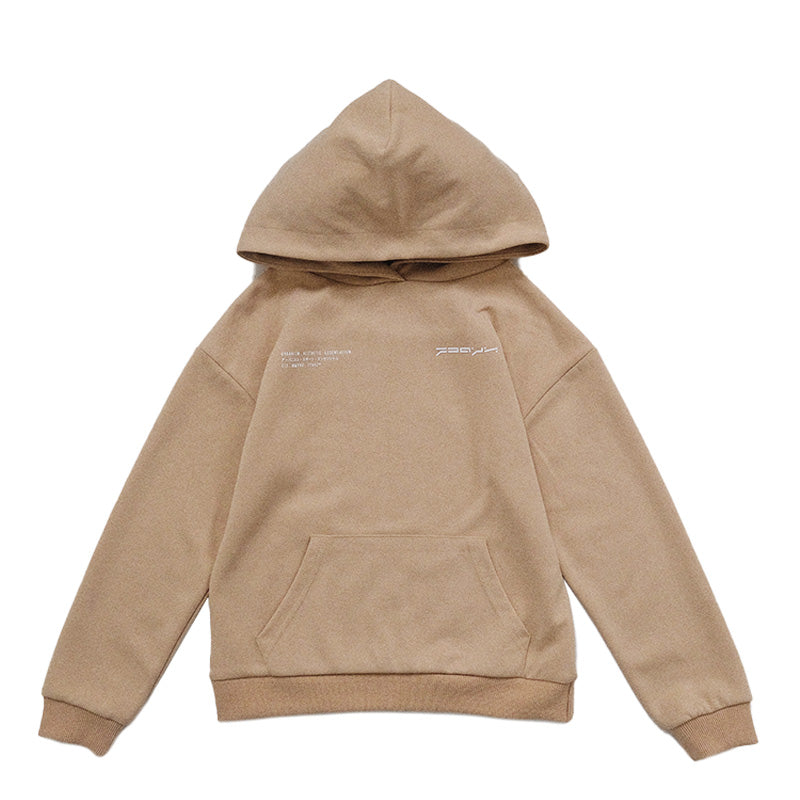 Boy Printed Oversized Hoodie

 - Beige - SB2211132B
