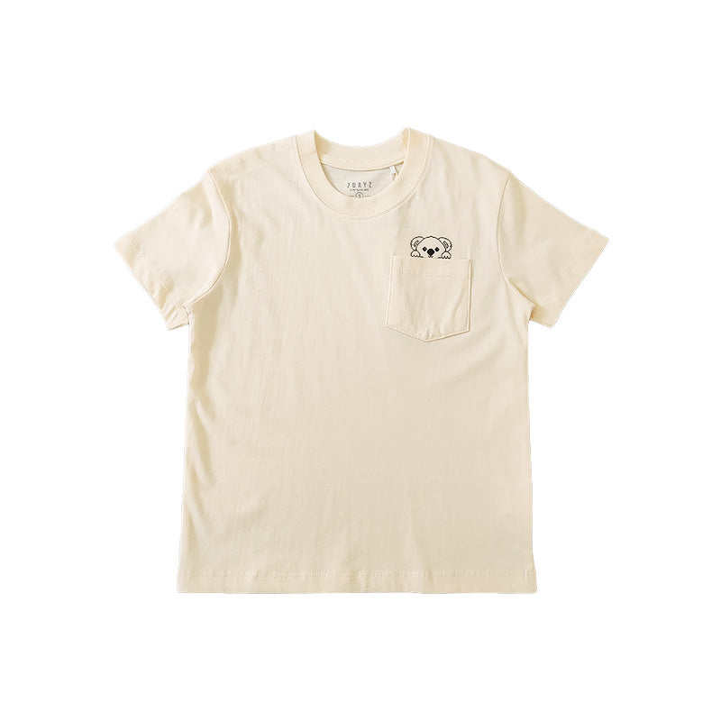 Boy Essential Oversized Pocket Tee - Ivory - SB2212118A