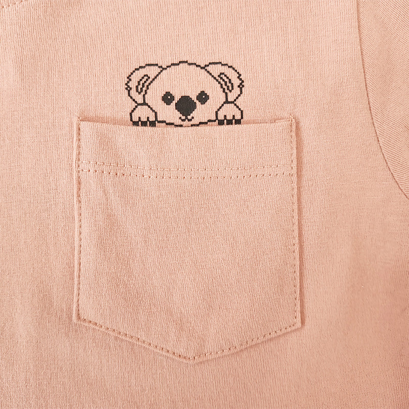 Boy Essential Oversized Pocket Tee

 - Blush - SB2212118C