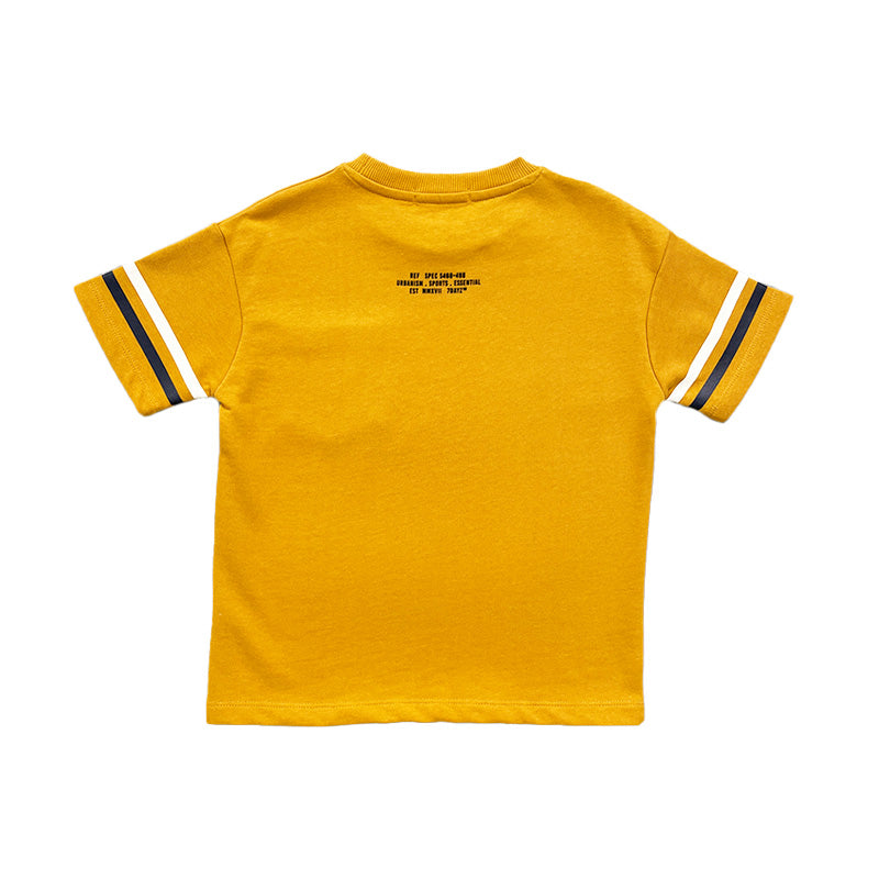 Boy Printed Oversized Pocket Tee
 - Golden - SB2212129B