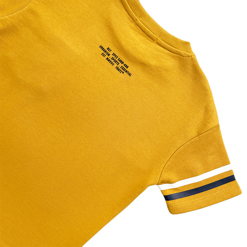 Boy Printed Oversized Pocket Tee
 - Golden - SB2212129B