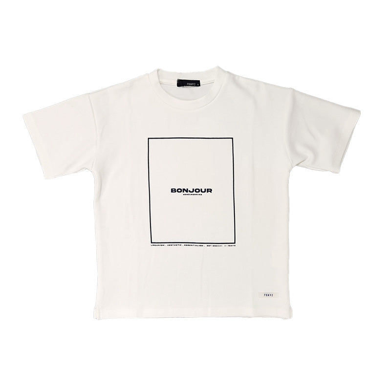 Boy Printed Pique Top
 - Off White - SB2212139A