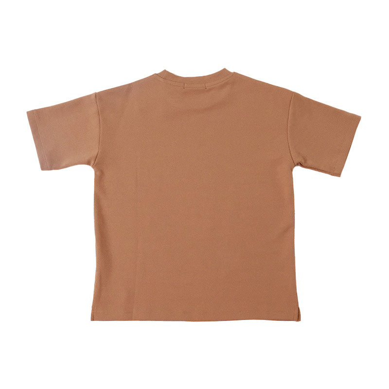 Boy Printed Pique Top
 - Latte - SB2212139B