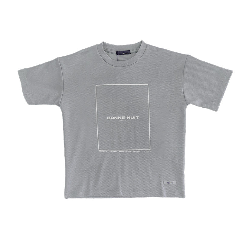Boy Printed Pique Top
 - Light Blue - SB2212139C