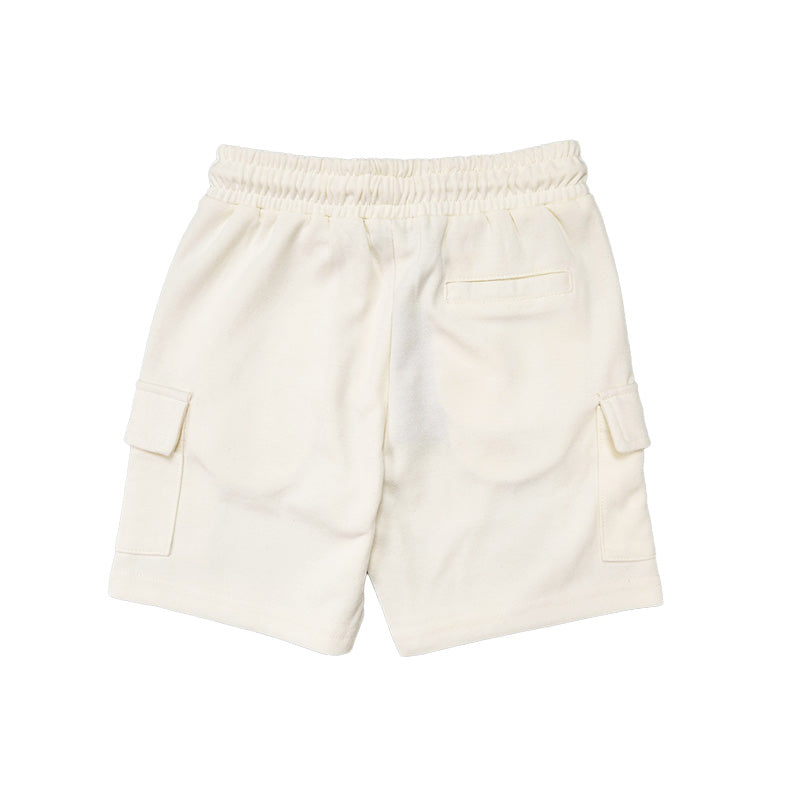 Boy Cargo Sweat-Shorts - Ivory - SB2212141A