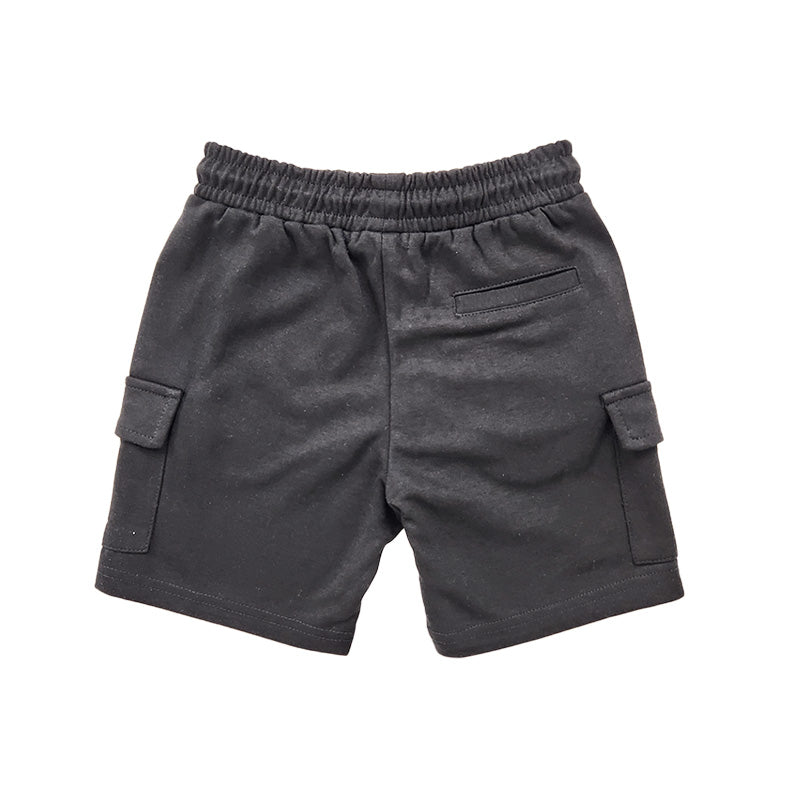 Boy Cargo Sweat-Shorts - Black - SB2212141C
