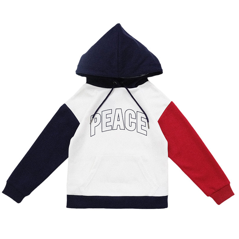 Boy Printed Oversized Hoodie - Off White - SB2212143A