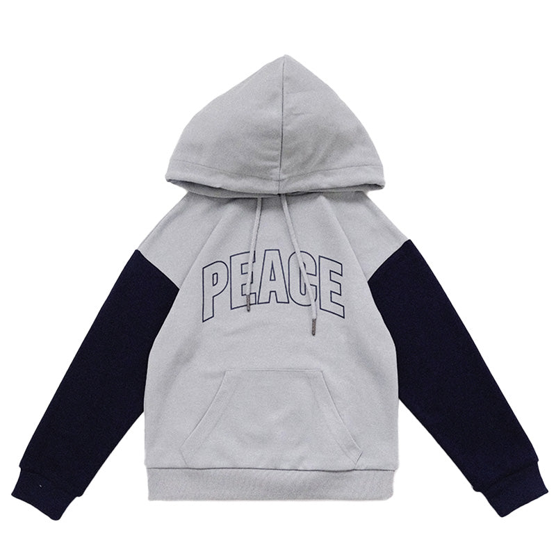 Boy Printed Oversized Hoodie

 - Dusty Green - SB2212143B