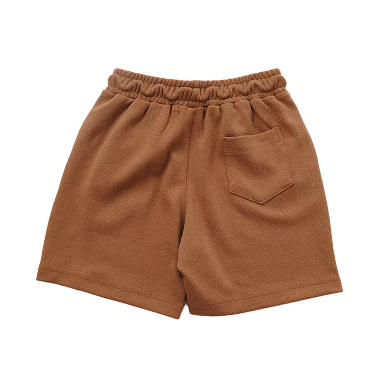 Boy Pique Shorts - Latte - SB2212144B
