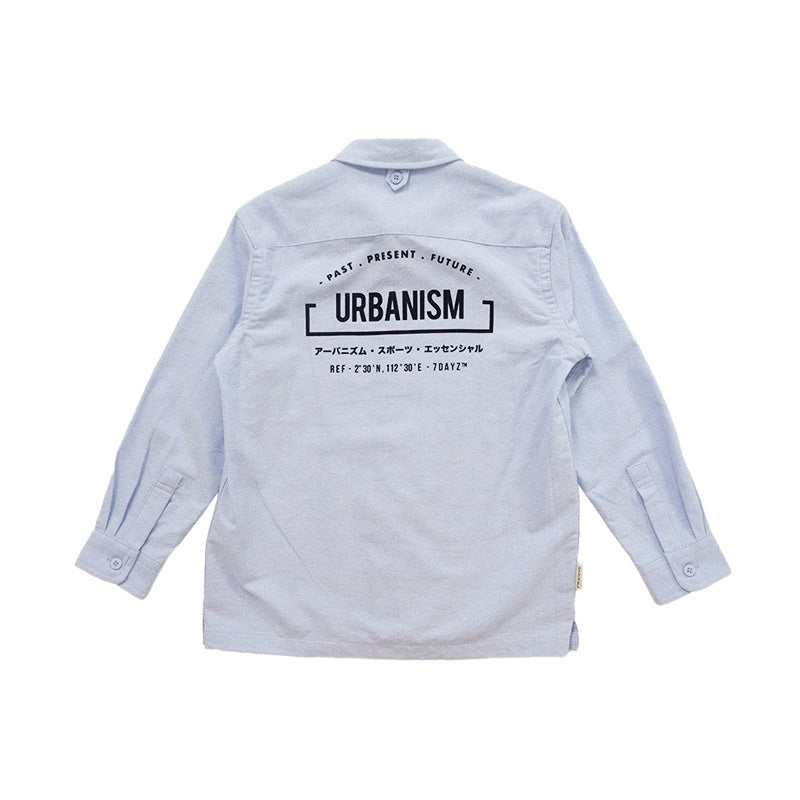 Boy Printed Shirt - Light Blue - SB2212146B