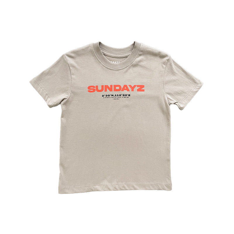 Boy Graphic Tee - Light Grey - SB2301119D