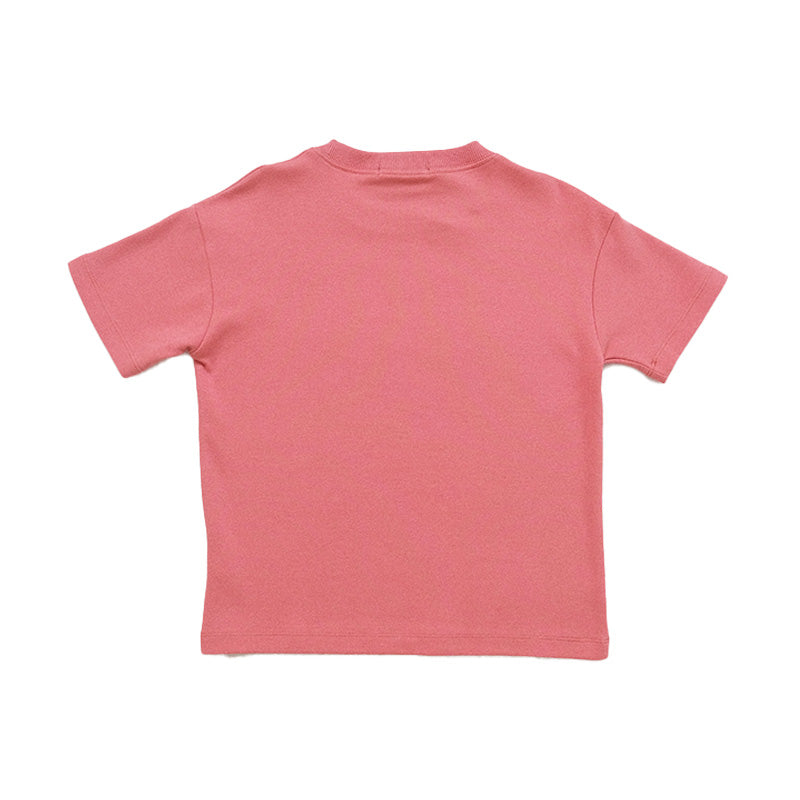 Boy Printed Oversized Tee - Dark Pink - SB2301149B