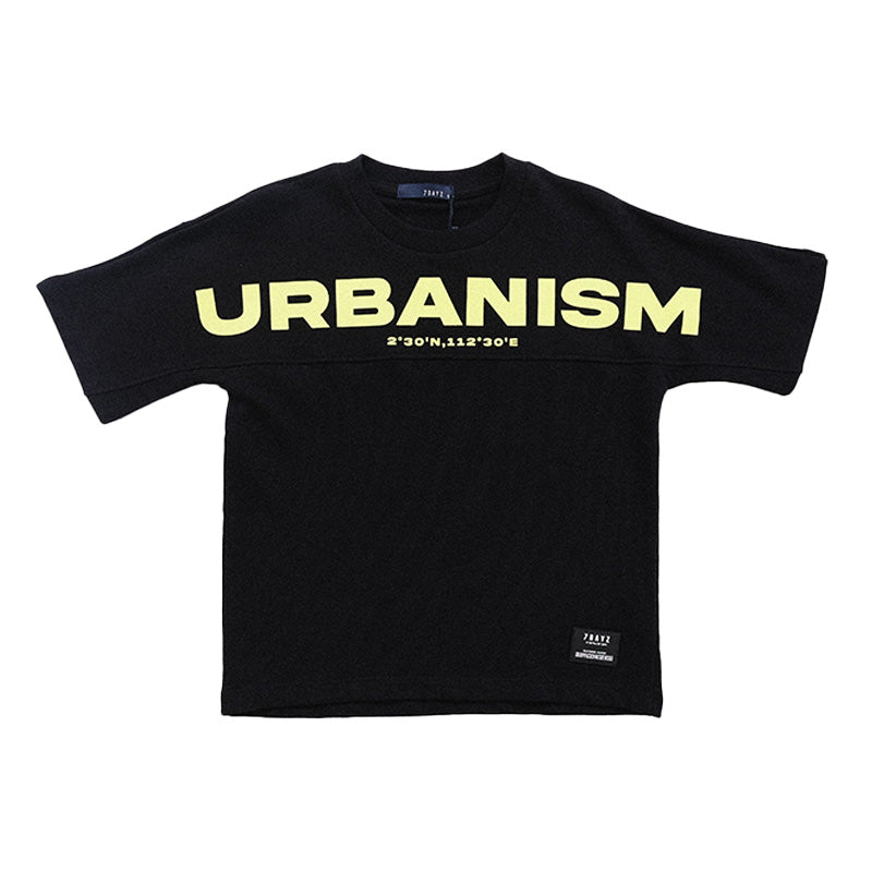 Boy Ultra-Wide Printed Tee - Black - SB2301150B