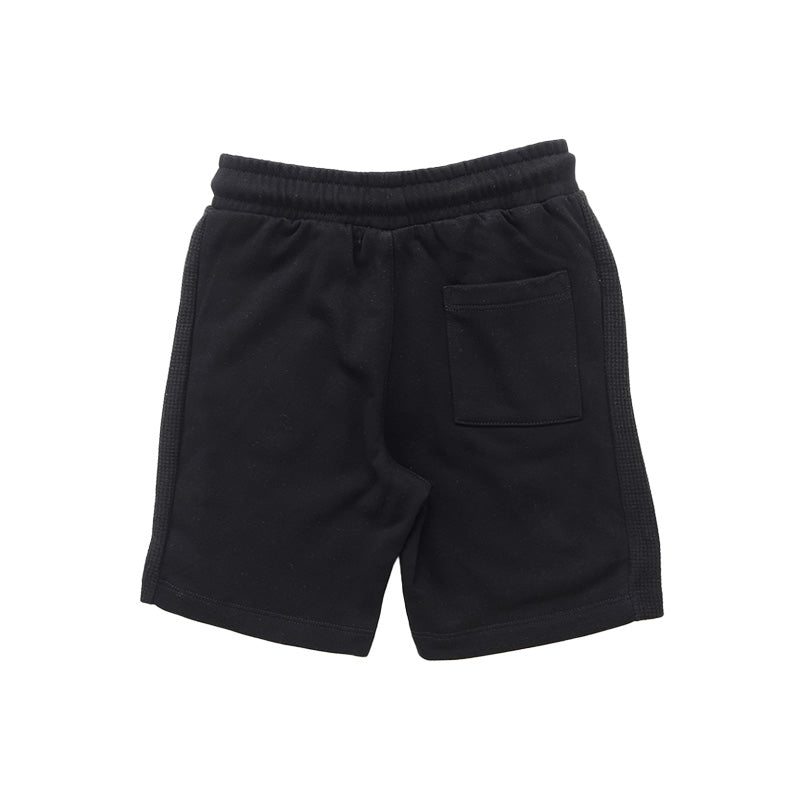 Boy Waffle Knit Shorts - Black - SB2301152B