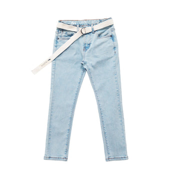 Boy Slim Fit Long Jeans - Light Blue - SB2301156A