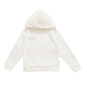 Boy Embroidery Oversized Hoodie - Off White - SB2301157A