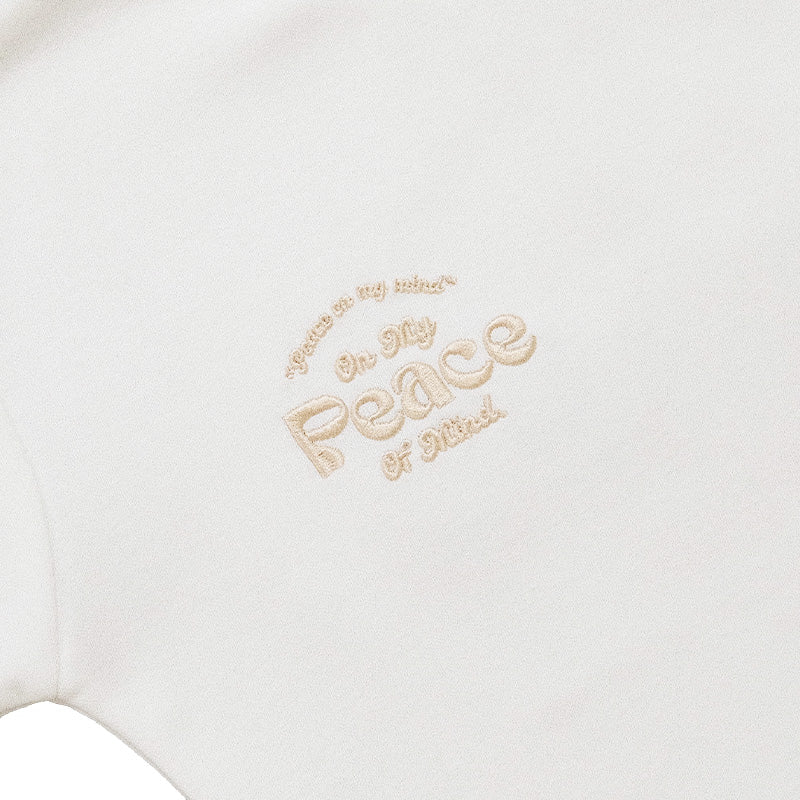 Boy Embroidery Oversized Top - Off White - SB2301158A