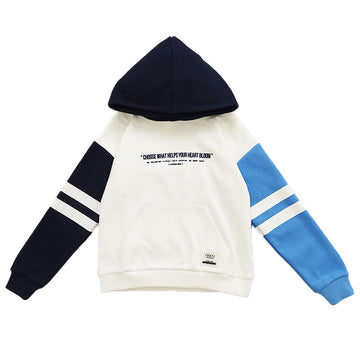 Boy Colour Block Oversized Hoodie - Off White - SB2301160A