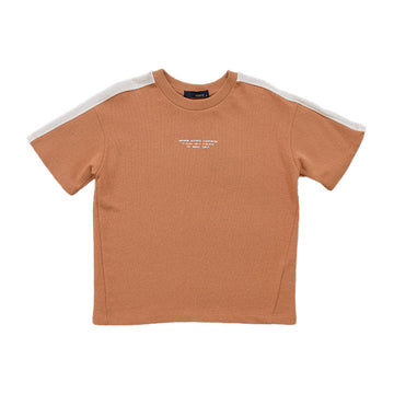 Boy Printed Oversized Sweatshirt - Camel - SB2302162C